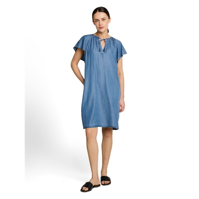 Tom Tailor jurk tencel jeans blauw